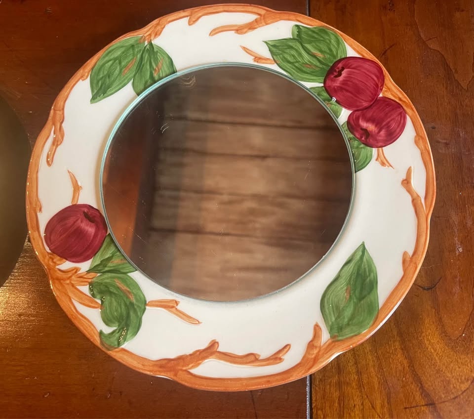 8" VINTAGE FRANCISCAN-WARE MIRRORS! SET OF 2! - photo 2