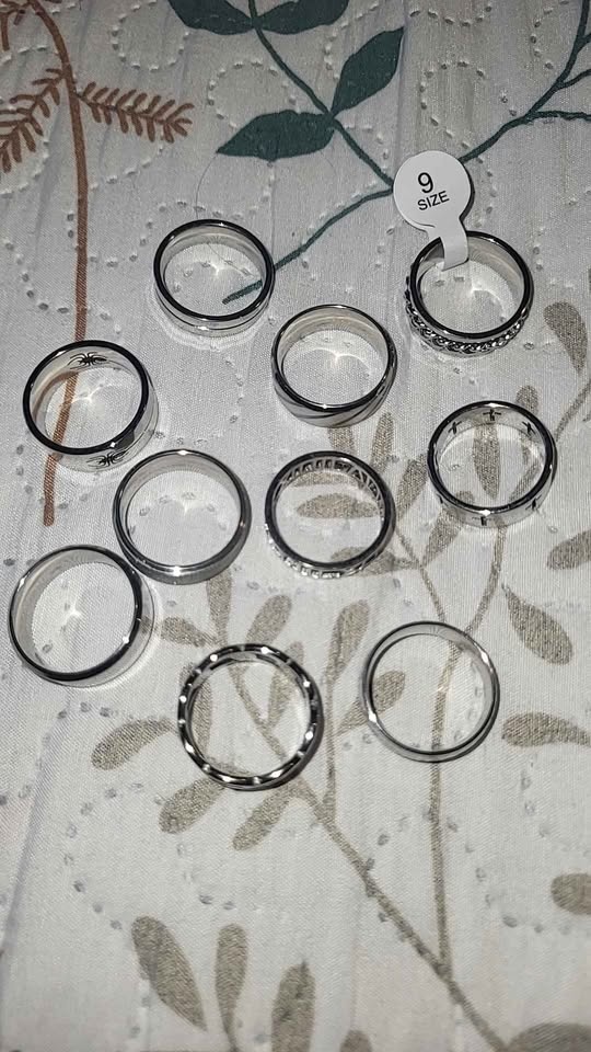Men’s Rings – Size 9 – Stainless Steel (Multiple Styles)