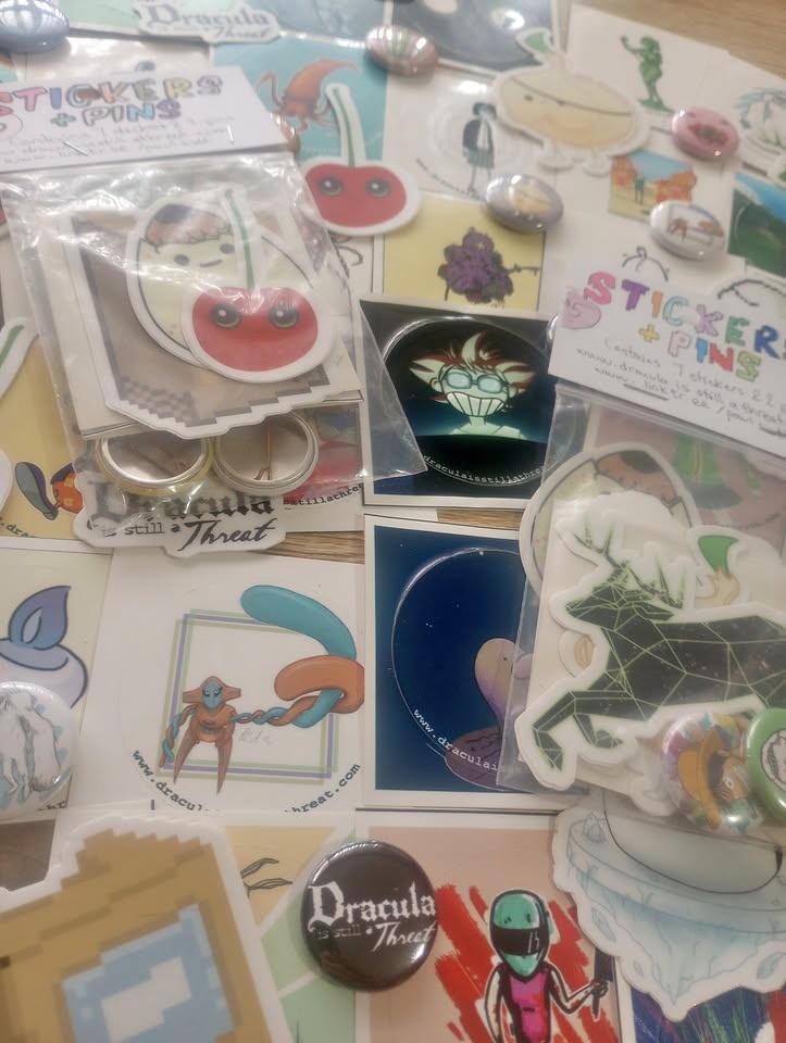 Blind Bag / Blind Box - 9 Stickers and Pins
