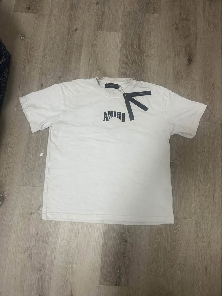 Amiri White Logo T-Shirt - photo 2