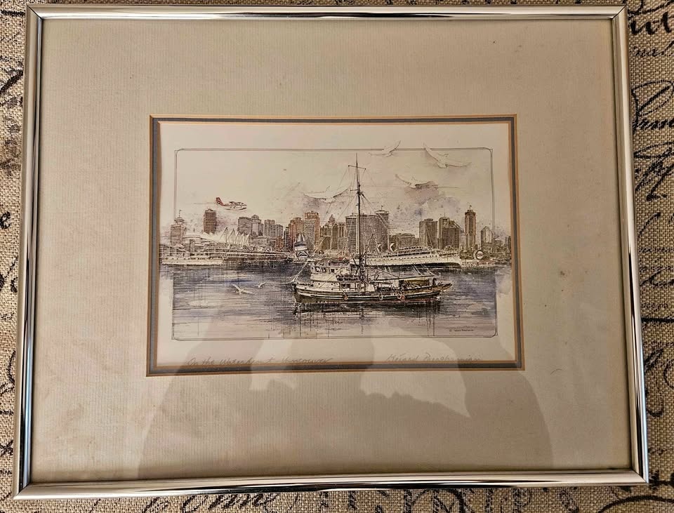 Gerard Paraghamian Vancouver Waterfront Framed Art Print