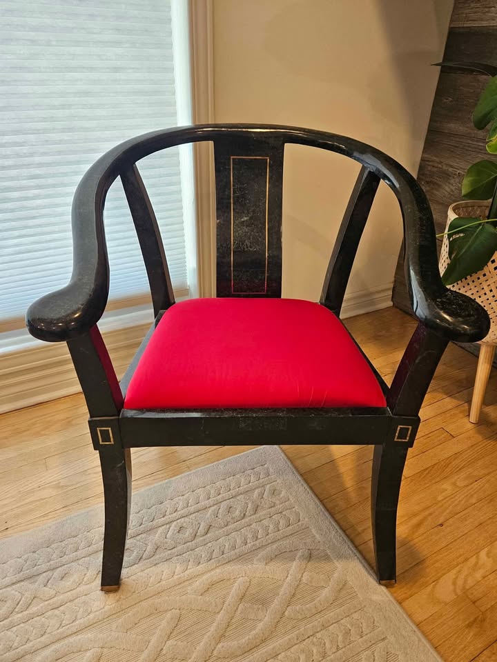 Vintage Asian Lacquered Armchair - photo 2