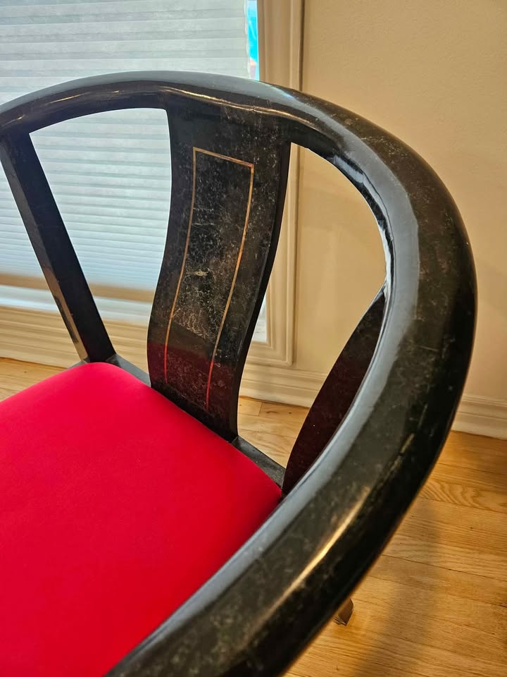 Vintage Asian Lacquered Armchair - photo 3
