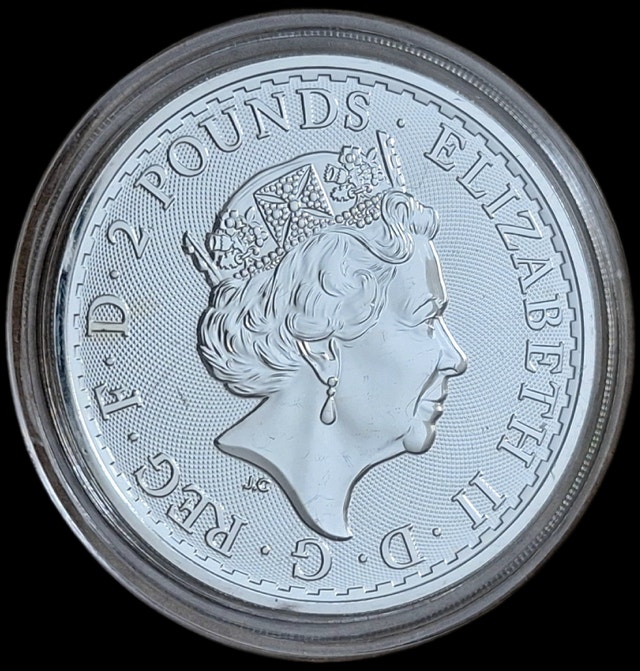 2018 British Britannia 1 Oz  Silver Coins, BU - photo 2
