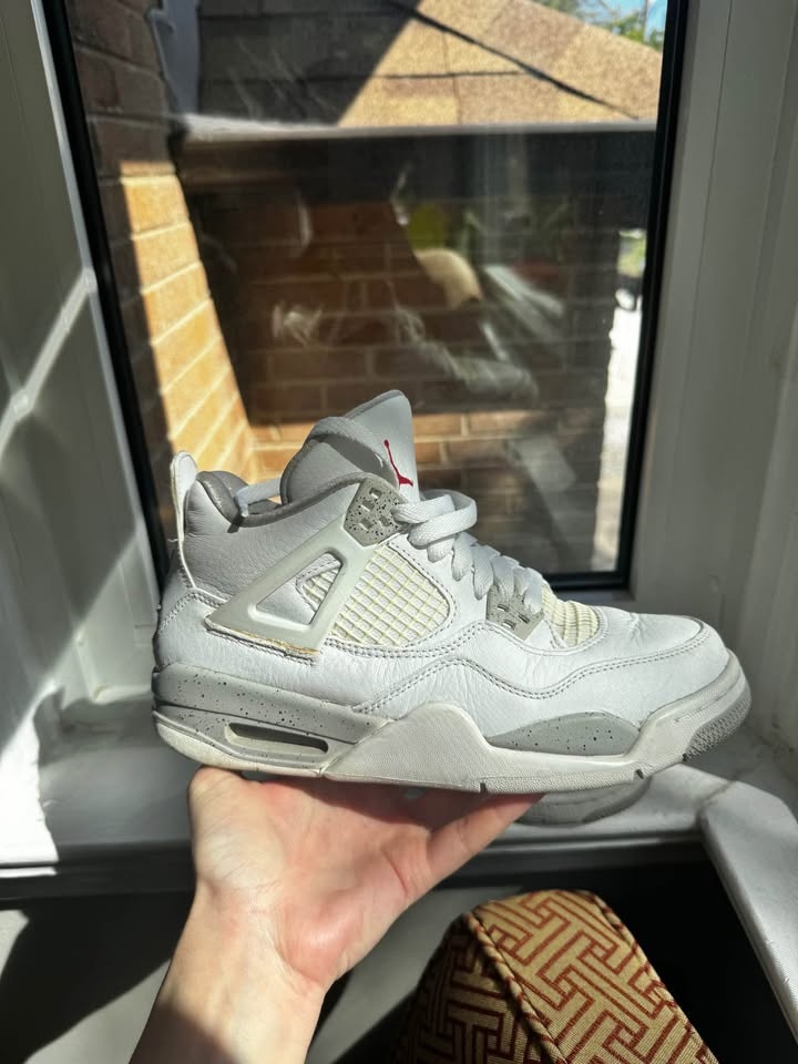 Jordan 4 Retro White Oreo 5.5 Y / 7 W - photo 3