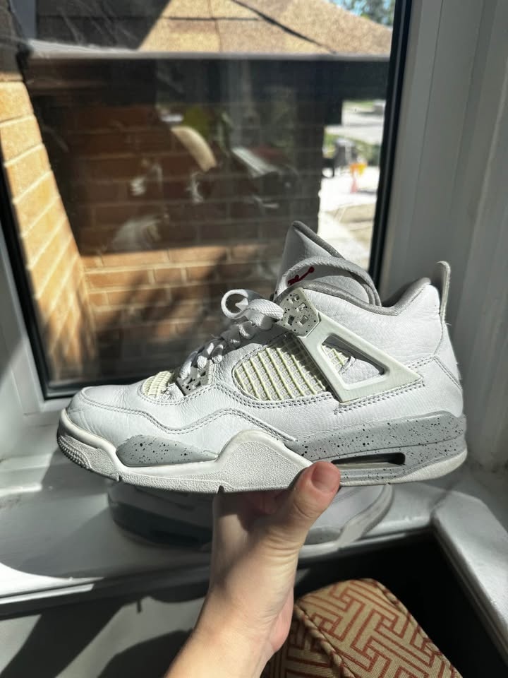Jordan 4 Retro White Oreo 5.5 Y / 7 W - photo 5