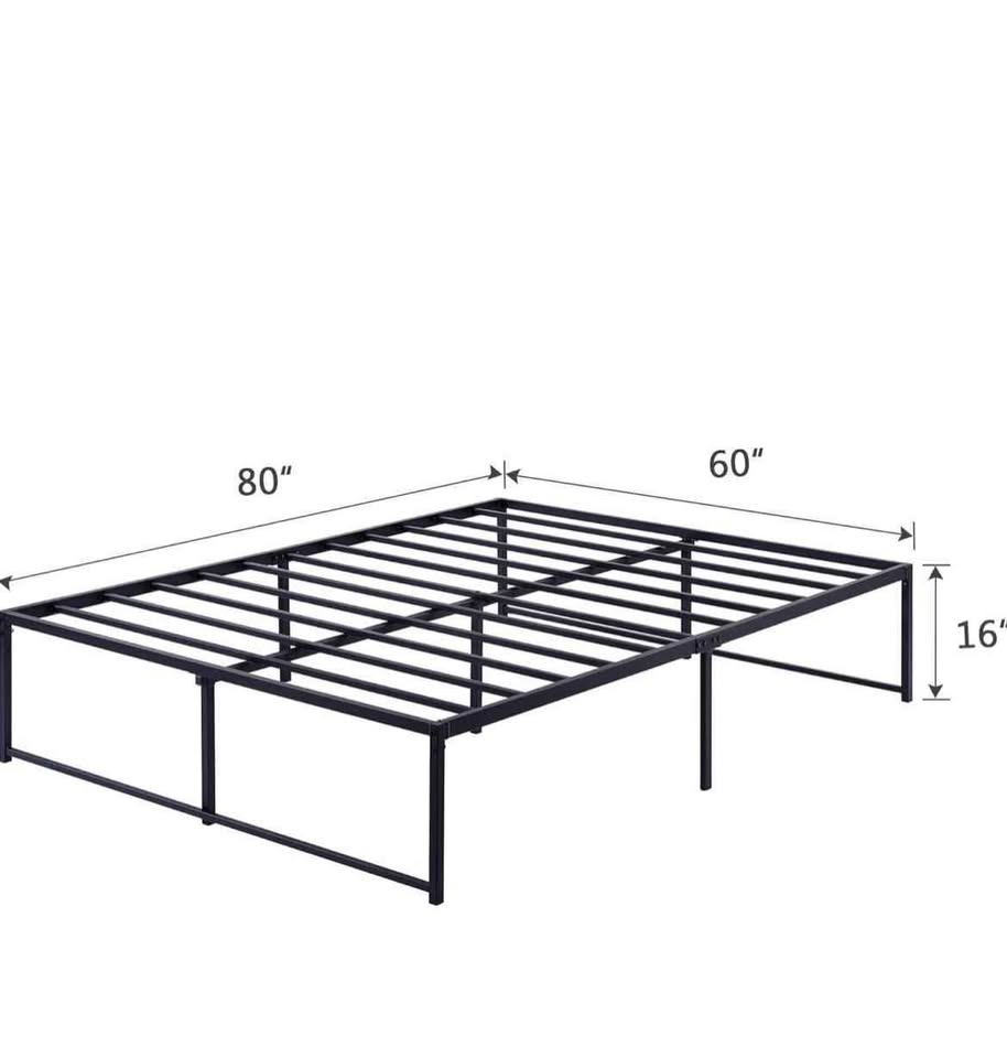 Queen size Bed & metal platform - photo 3