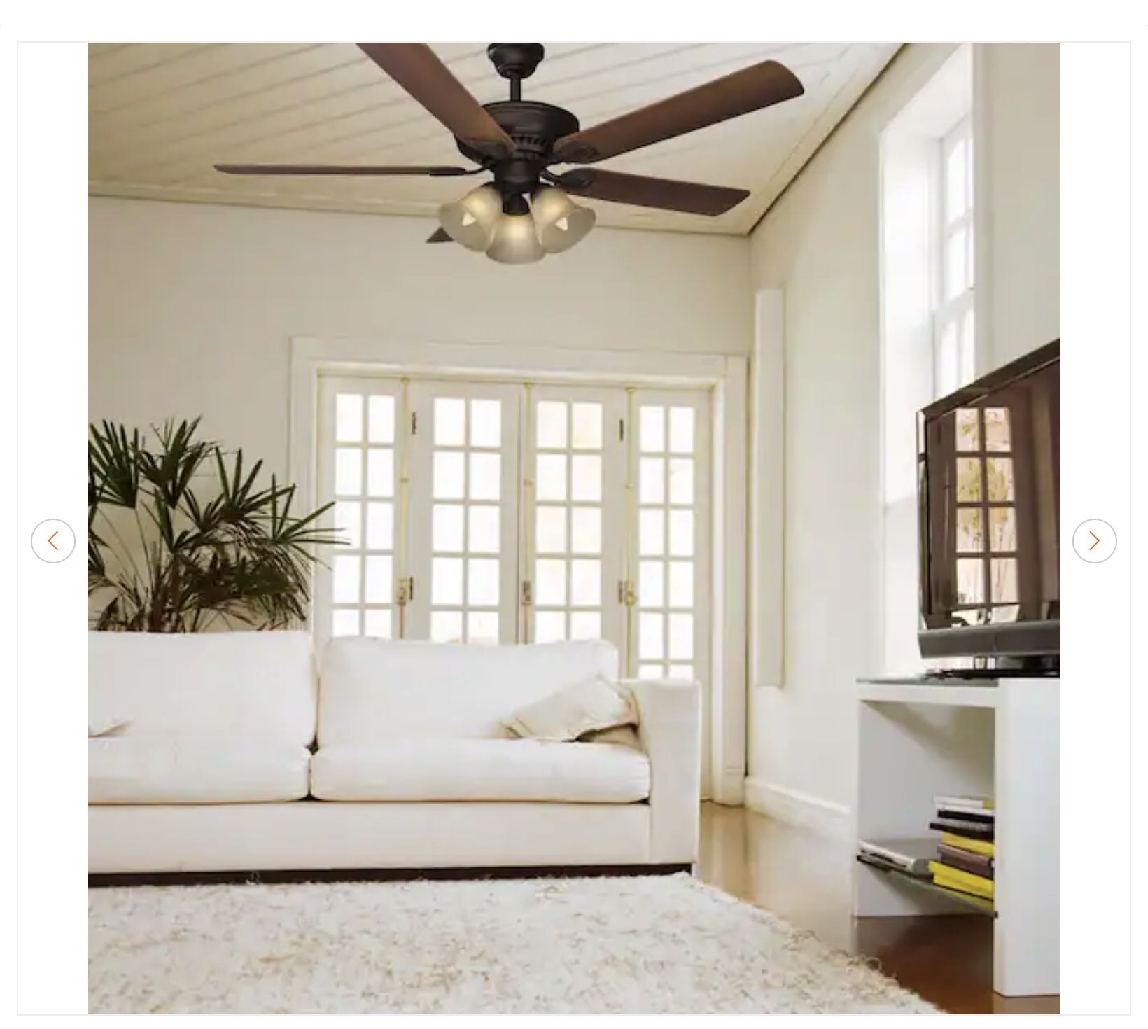 Hampton Bay Campbell 52" LED Ceiling Fan - New - photo 4