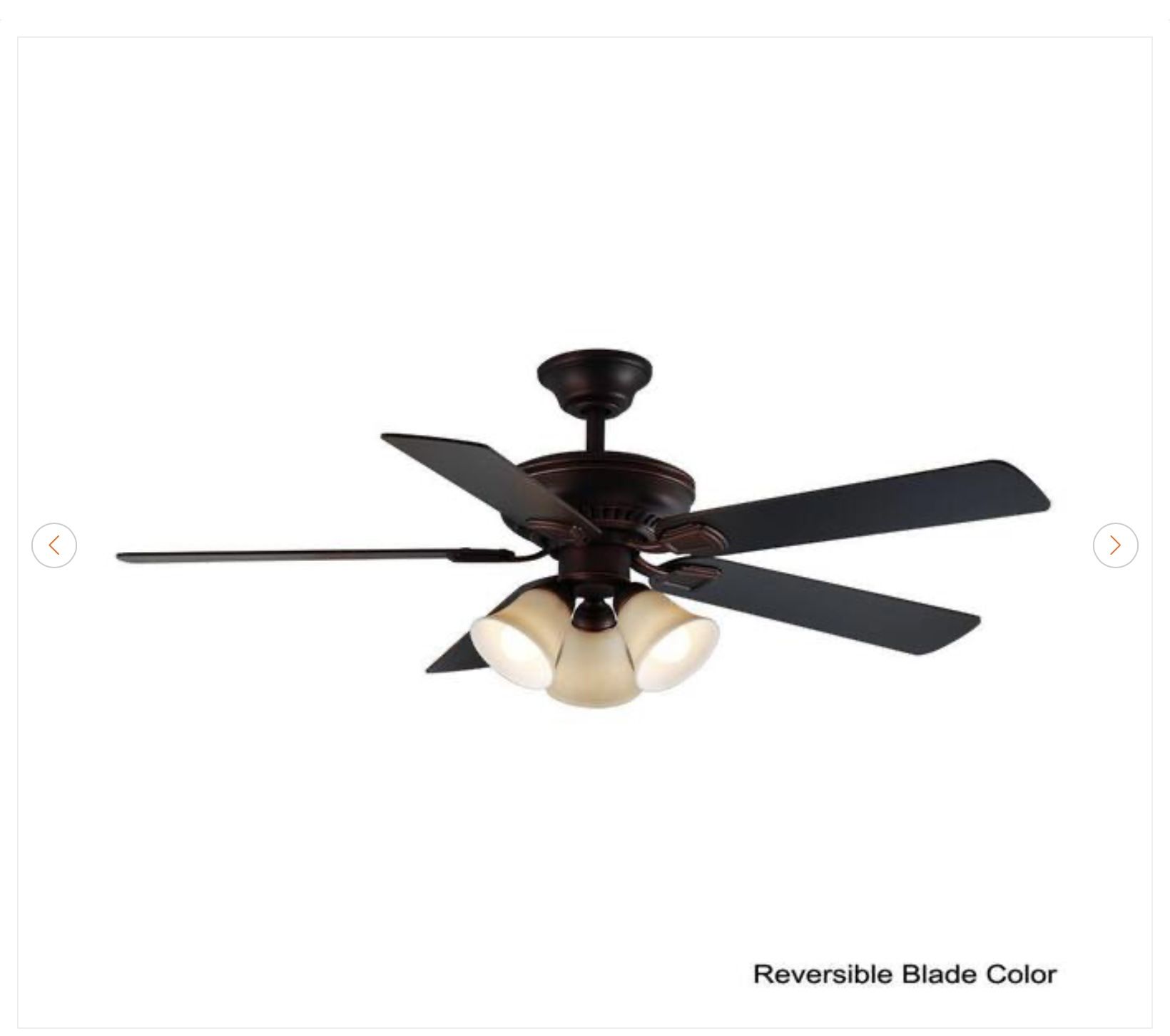 Hampton Bay Campbell 52" LED Ceiling Fan - New - photo 5