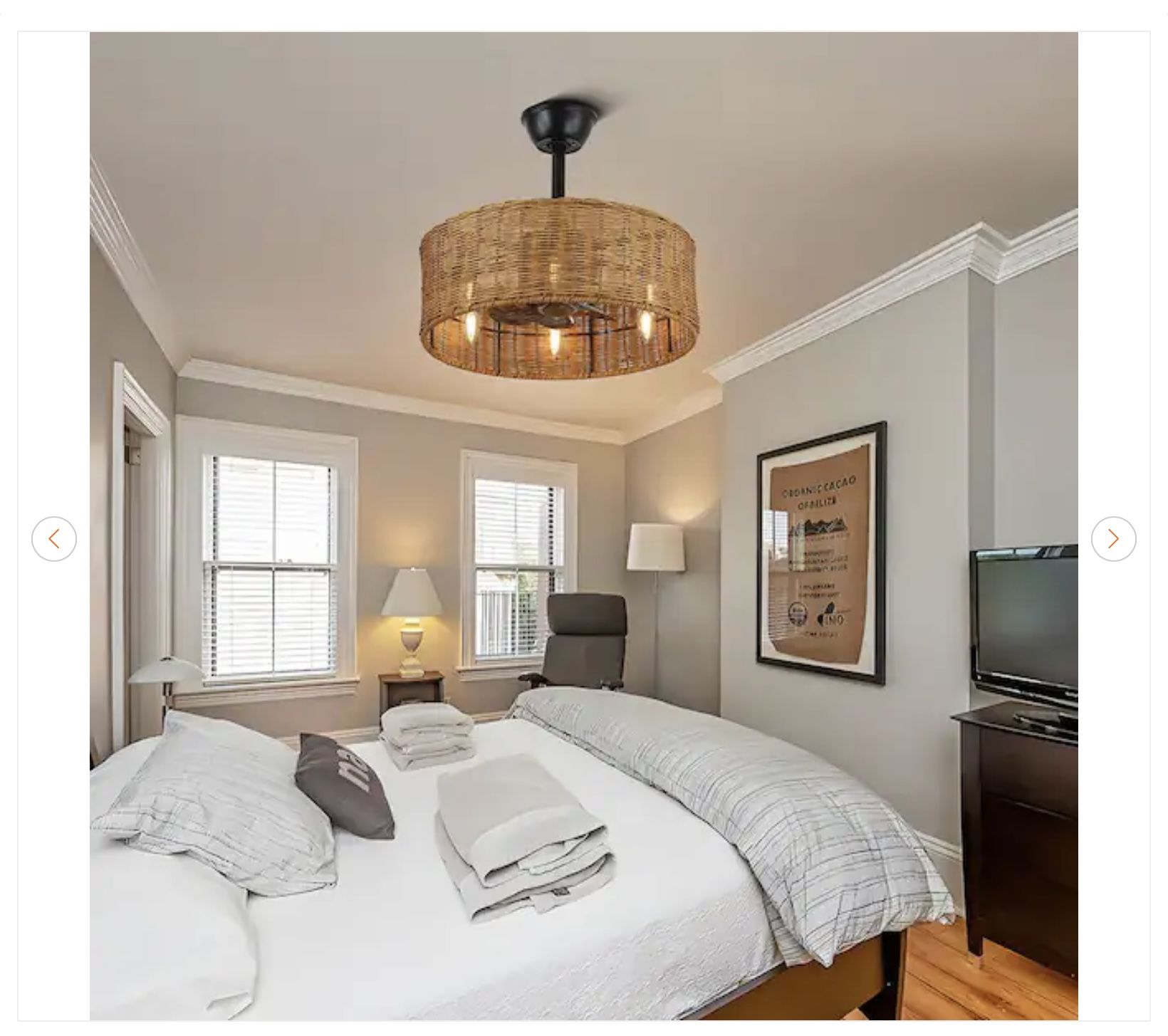 Oaks Aura Cora 20 in. Rattan Wicker Ceiling Fan with Lights - photo 5