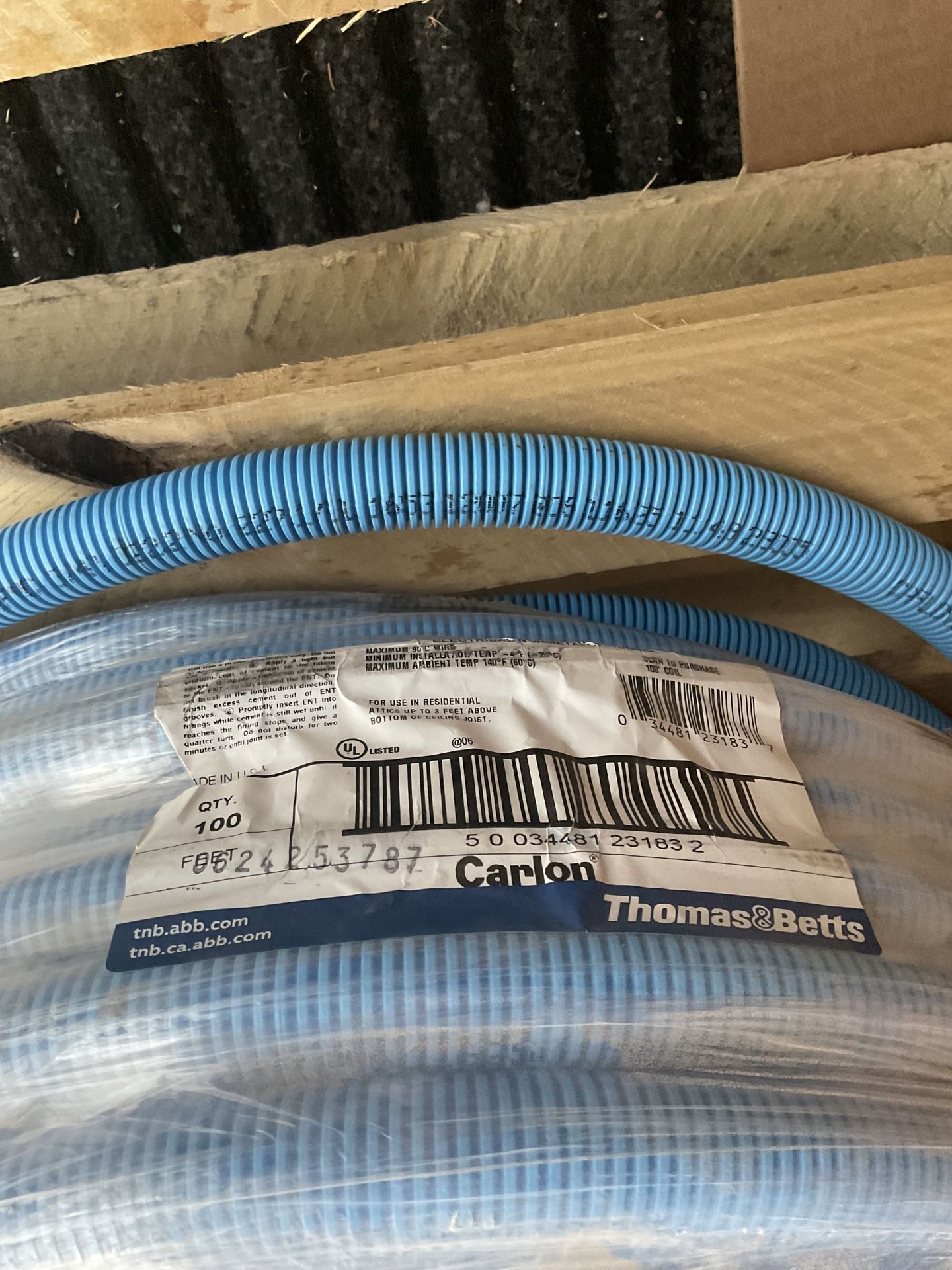 Carlon 3/4 in. x 100 ft. Electrical Conduit Coil, Blue - photo 2