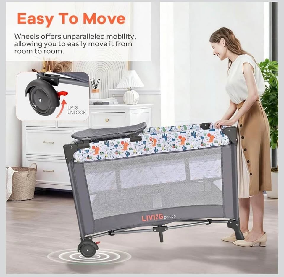LIVINGbasics Portable Crib/Playard & Changing Station - photo 3