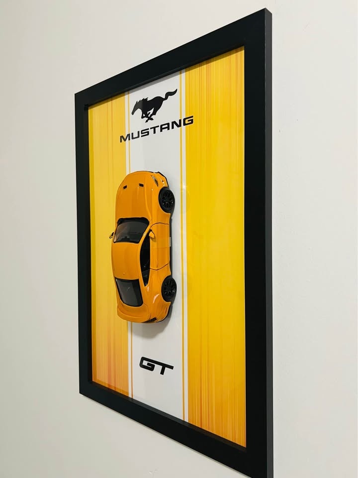 Mustang GT Wall Art with Diecast Car - photo 2