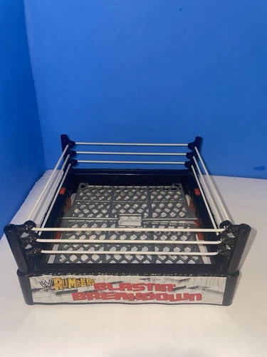 WWE Rumblers Blastin Breakdown Playset Ring Cage Incomplete For - photo 2