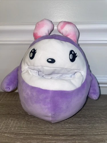Purple MONJI From I Dig Monsters 9" Plush With Mouth Pocket