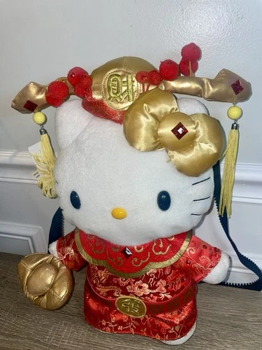 Hello Kitty Rare Plush Doll Backpack Authentic Sanrio 15" - photo 3