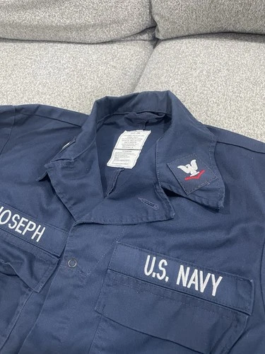US Navy Blue Flame Resistant Work Utility Coveralls Size 38R - photo 3