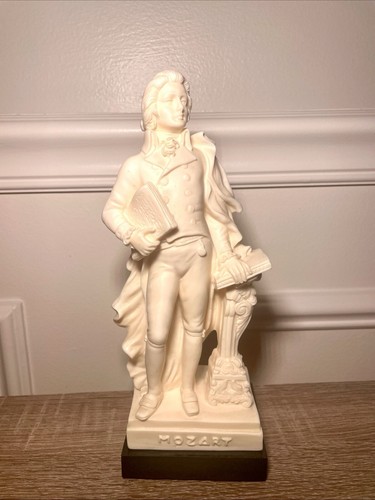 Gino Ruggeri MOZART Sculpture Statue Figurine 9”H Signed G.R. Ma