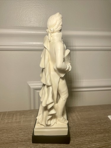 Gino Ruggeri MOZART Sculpture Statue Figurine 9”H Signed G.R. Ma - photo 4