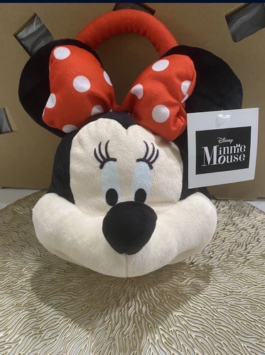Disney Minnie Mouse Plush Purse Hand Bag Stuffed Bow(#2)