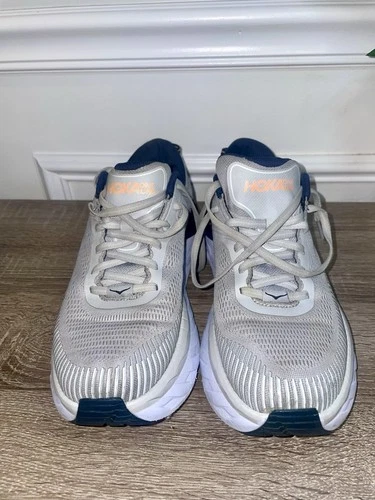 Hoka One One Bondi 7 Gray Blue Knit Running Shoes Size 9 Women's - photo 2