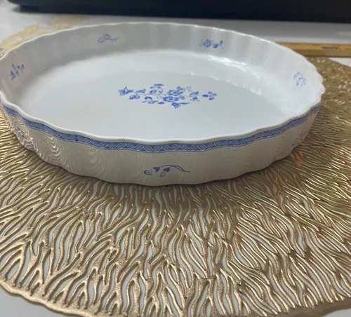 Fyrklovern Jackie Lynd CLASSIC 9" Quiche Pie Dish Blue Floral - photo 2