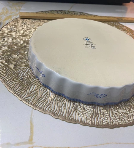 Fyrklovern Jackie Lynd CLASSIC 9" Quiche Pie Dish Blue Floral - photo 3