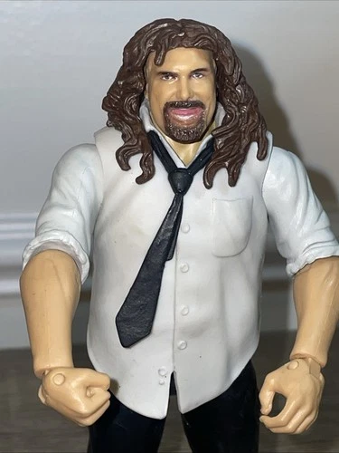 WWE Mankind Mick Foley Figure Elite Summerslam Suit Tie 7" 2017 - photo 2