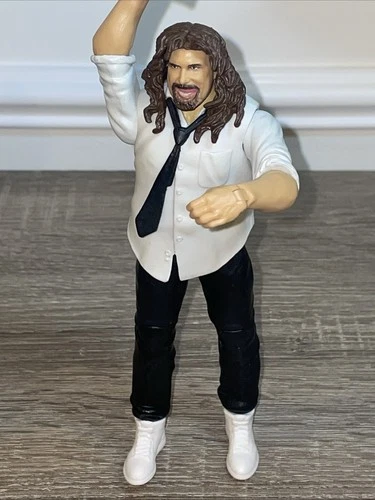 WWE Mankind Mick Foley Figure Elite Summerslam Suit Tie 7" 2017 - photo 3