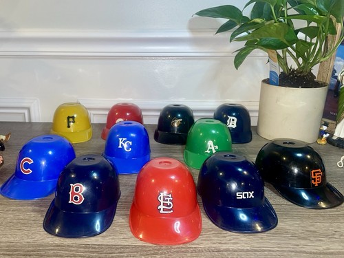 Mini Baseball Helmet Ice Cream Bowls MLB Hat Vintage Lot Of 11 - photo 3