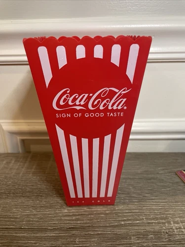 Vintage Coca Cola Popcorn Container 7.5"x4" (#9)