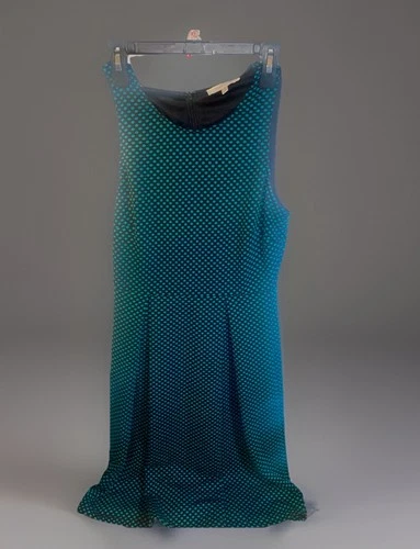 41 Hawthorn Stitch Fix Fit Flare Dress Size S Teal Blue Black Po