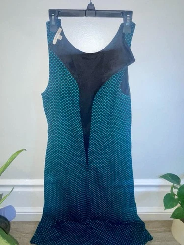 41 Hawthorn Stitch Fix Fit Flare Dress Size S Teal Blue Black Po - photo 3