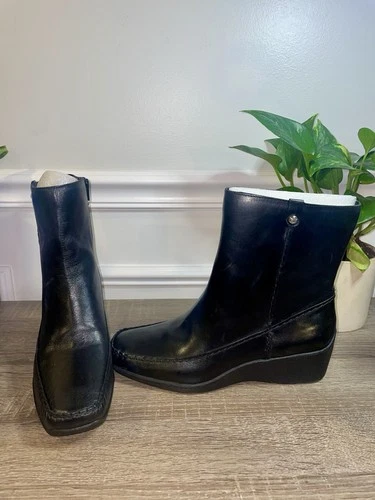 Anne Klein Iflex Aklavelee Wedge Ankle Boots, Women's Size 10M B - photo 4
