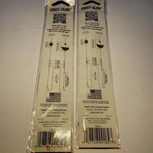 12 Eagle Claw Baitholder Snelled Hooks 139 Bronze Size 2 (#4) - photo 3