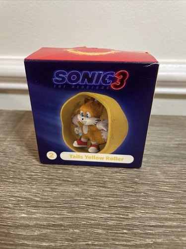 2024 McDonald's Sonic 3 Tails Yellow Roller Toy