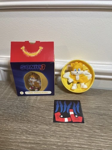2024 McDonald's Sonic 3 Tails Yellow Roller Toy - photo 3