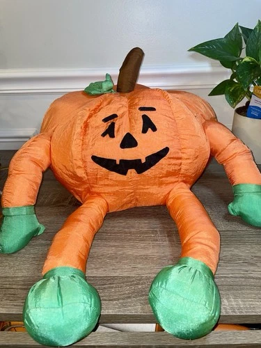 Vintage 1993 Jack O Lantern Pumpkin Plush