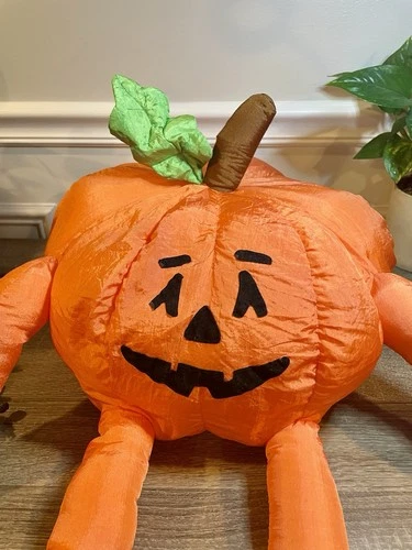Vintage 1993 Jack O Lantern Pumpkin Plush - photo 2