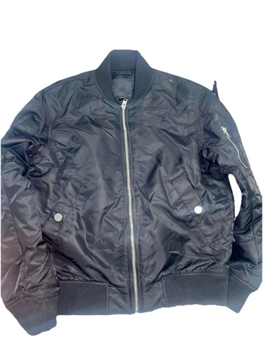 Men’s H&M Black Bomber Jacket Size S - Excellent Condition