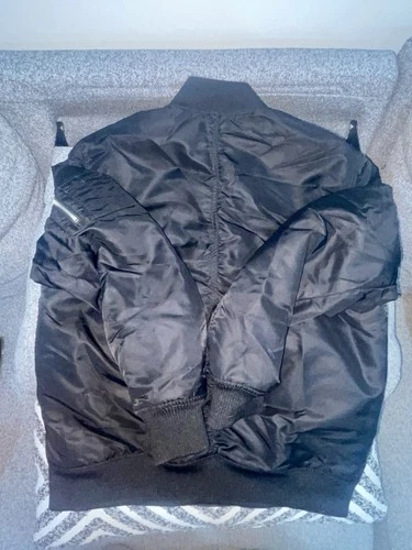 Men’s H&M Black Bomber Jacket Size S - Excellent Condition - photo 4