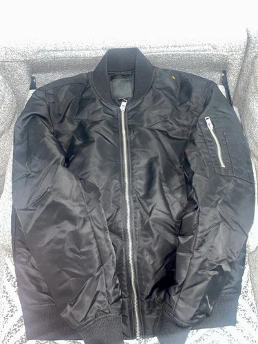 Men’s H&M Black Bomber Jacket Size S - Excellent Condition - photo 5