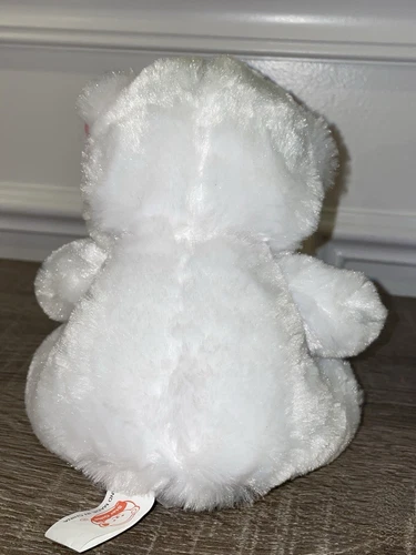 Star Gift Plush 6" White Bear With Heart "Love You Mom" - photo 2