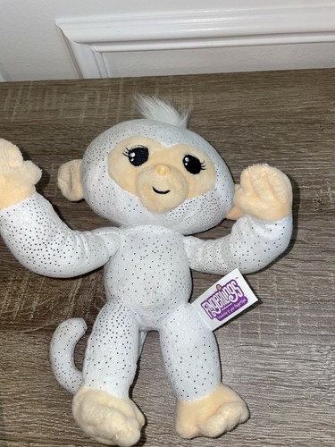 Fingerling Monkey Plush Shiny White & Silver - Makes Noises - photo 4
