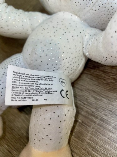 Fingerling Monkey Plush Shiny White & Silver - Makes Noises - photo 5