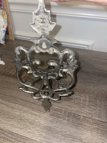 1980's Candle Sconce - Silver Tone - photo 5