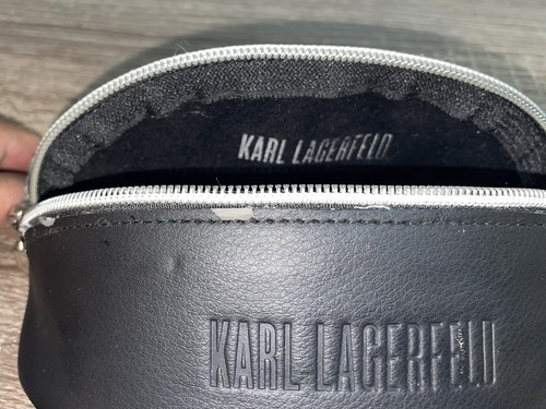 Rare Black Karl Lagerfeld Zippered Eyeglass Case - photo 5