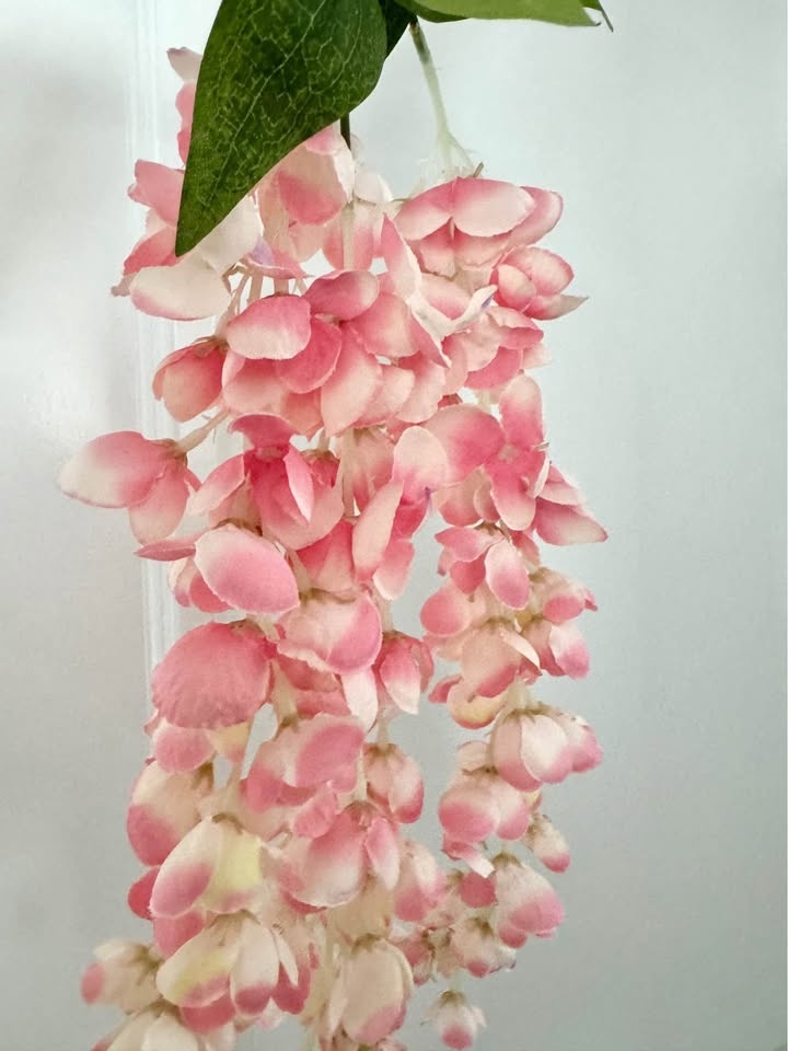 Artificial Wisteria Flower Pink - photo 2