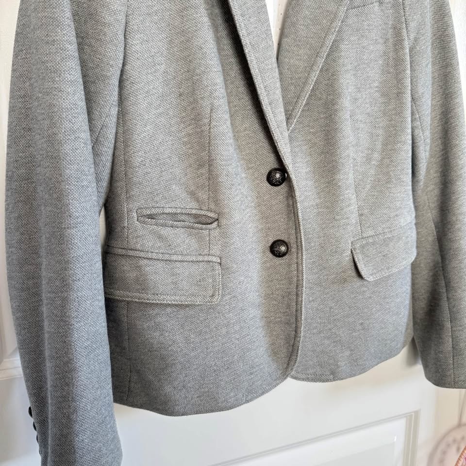 Banana Republic Gray Women Blazer with Notched Lapels - photo 4