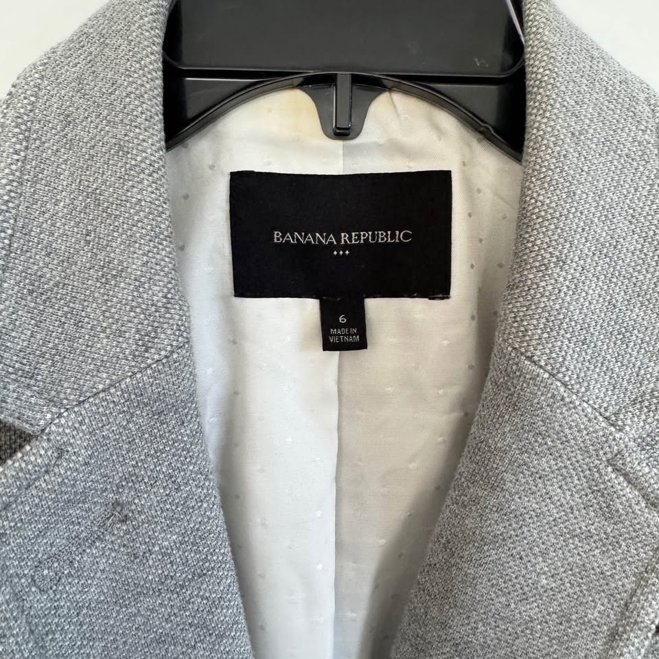 Banana Republic Gray Women Blazer with Notched Lapels - photo 5
